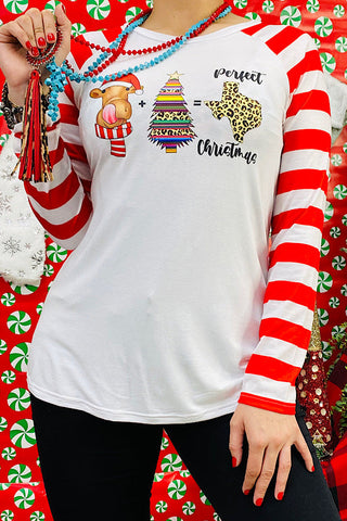 DLH8412  Perfect Christmas printed t-shirt