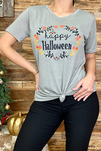 DLH5835 ''Happy Halloween'' short sleeve graphic t-shirt